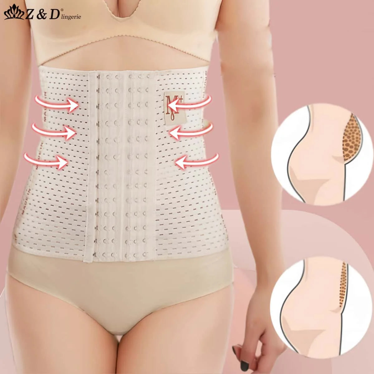 CINTA MODELADORA FEMININA - 6 FECHOS